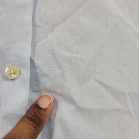 Orvis Shirt Women’s 14 Blue Button Up Shirt Short Sleeve Casual Lightweight - Picture 4 of 8